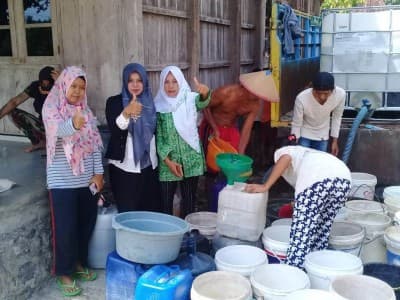 Suplai Air Bersih, Fatayat Boyolali Bantu Daerah Terdampak Kekeringan