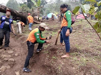 LPBINU Mojokerto Tanam 2000 Pohon untuk Jaga Sumber Mata Air