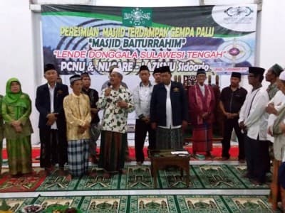 LAZISNU Sidoarjo Resmikan Masjid untuk Korban Tsunami Donggala
