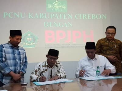 PCNU Cirebon Teken Kerja Sama dengan Badan Halal Kemenag