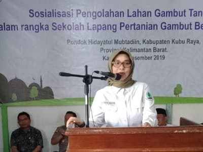 Libatkan Pesantren, BRG Sosialisasikan Tata Kelola Lahan Gambut
