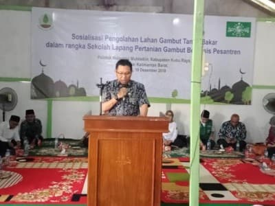 Pemkab Kubu Raya Minta Pesantren Berperan Aktif Cegah Kebakaran Gambut