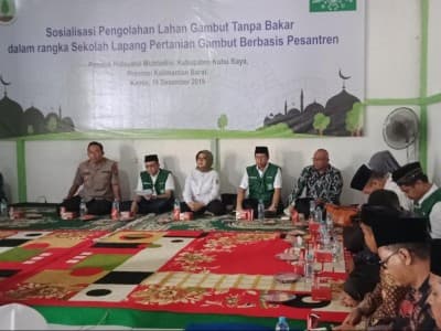 Pesantren Garda Terdepan Olah Lahan Gambut Tanpa Bakar