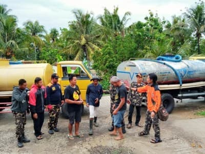 Warga di Bantul Kesulitan Air, Banser Tanggap Bencana Kirim Bantuan