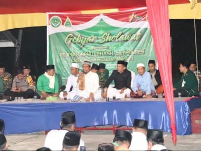 Pelajar NU Riau Warnai Pergantian Tahun dengan Shalawat