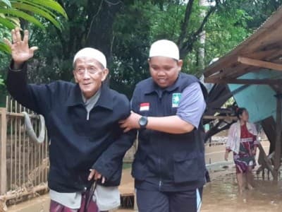 Gerak Cepat LPBINU Banten Bantu Korban Banjir Bandang di Lebak