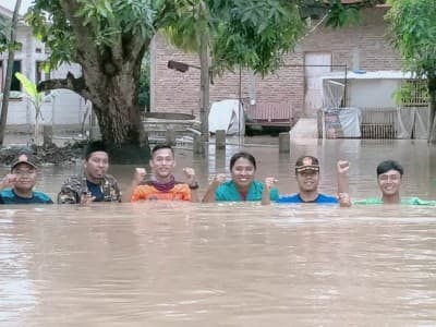 Turunkan Bagana, Ansor Subang Siaga Banjir