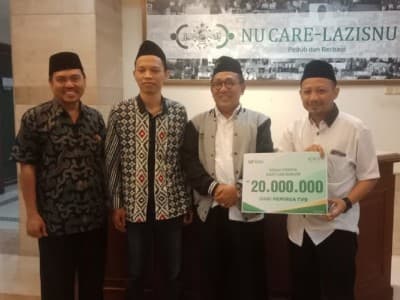 Melalui LAZISNU, TV9 Salurkan Bantuan untuk Warga Terdampak Banjir