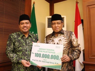 Sukseskan Koin Muktamar, Ketum dan Bendum PBNU Donasikan Masing-masing 100 Juta Rupiah