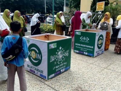 Aswaja NU Center Sidoarjo Turut Galang Koin Muktamar NU