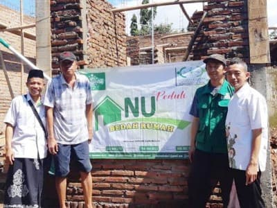 LAZISNU Kudus Bangun Rumah Warga yang Ambruk Akibat Hujan Lebat