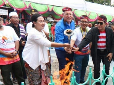 GP Ansor Pamekasan Apresiasi Penyulutan Api Perdamaian Dunia