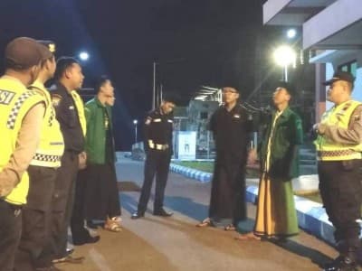 Jaga Kamtibmas, GP Ansor di Sumenep Patroli Bersama Polisi