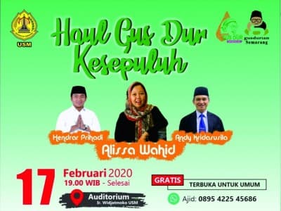 Alissa Wahid Hadiri Haul Gus Dur Bersama Komunitas Lintas Agama Semarang