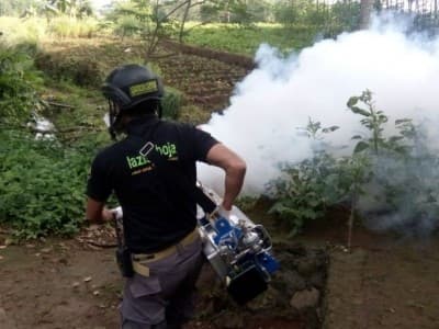 Muncul Kasus DBD, LAZISNU Boja Kendal Lakukan Fogging