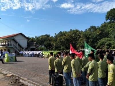 Pagi Ini, PCNU Bawean Lakukan Kirab Koin Muktamar NU di Pesantren Hasan Jufri
