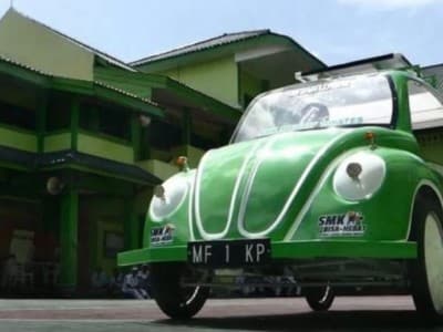 Siswa SMK Ma’arif 1 Wates Bikin Mobil Listrik Tenaga Surya ​​​​​​​