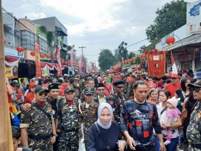 Banser Kota Sukabumi Ikut Amankan Perayaan Cap Go Meh