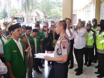 Ansor Banser Banyumas Dukung Polri Brantas Perjudian 