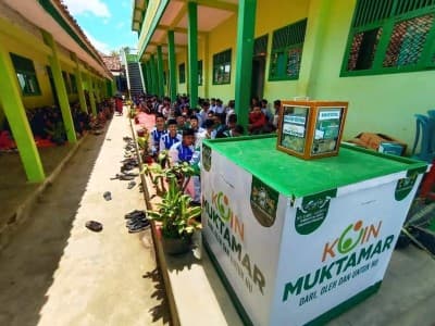 Ada Kotak Koin Muktamar Raksasa di Pringsewu Lampung