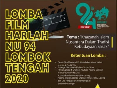 Peringati Harlah Ke-94, NU Lombok Tengah Gelar Lomba Film Pendek
