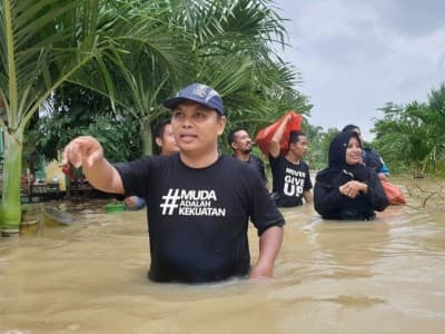 Sikapi Banjir, GP Ansor Pamekasan Serukan Gerakan Kesadaran #JagaSungai