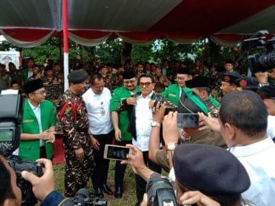 Moeldoko Hadiri Apel Kebangsaan Banser di Pasuruan