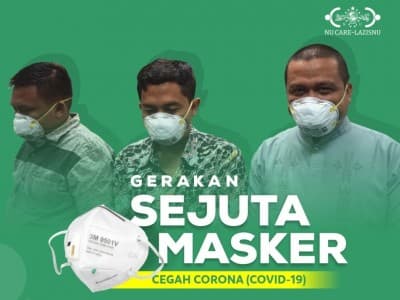 Cegah Virus Corona, LAZISNU Galang Gerakan Sejuta Masker 