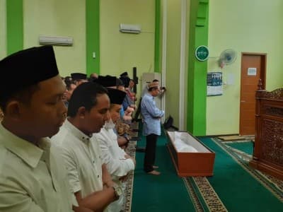 Sebelum di PBNU, Jenazah Kasatkornas Banser Dishalatkan di Masjid GP Ansor