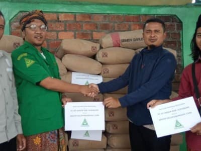 GP Ansor Kabupaten Sukabumi Serahkan Bantuan untuk Korban Gempa Kalapanunggal