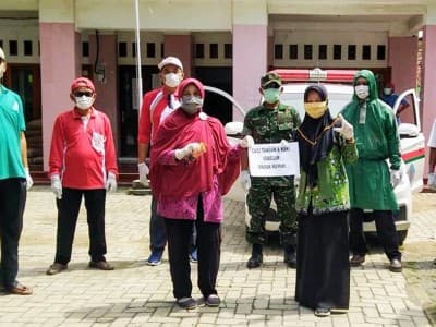 Ansor, Aparat, dan Warga Brebes Ramai-ramai Lawan Covid-19
