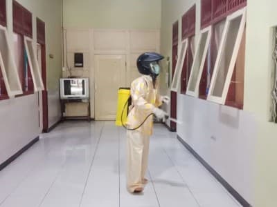 Tangkal Corona, Ini Ikhtiar Pesantren Riyadlotut Thalabah Sedan Rembang