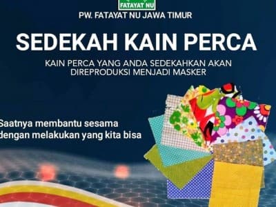 Fatayat NU Jatim Buka Sedekah Kain Perca untuk Dijadikan Masker