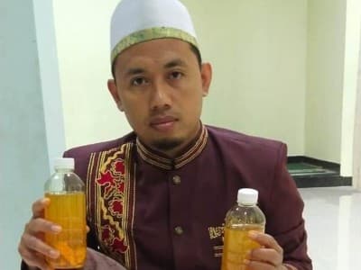 Lawan Covid-19, LDNU Jember Bagikan Minuman Madu Rempah