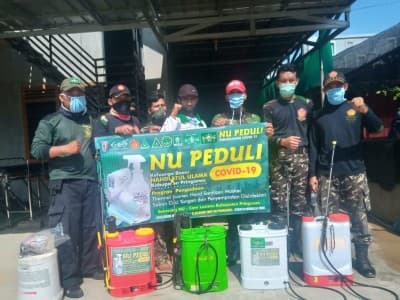 LAZISNU Pringsewu Pastikan Disinfektan yang Digunakan Aman Sesuai Standar