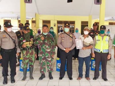 Cara Ansor Fatayat NU Tegal Gandeng TNI-Polri Cegah Covid-19