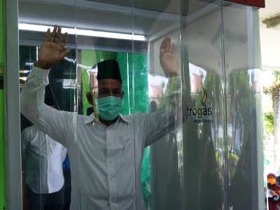 Putus Rantai Covid-19, Kantor NU Jatim Pasang Bilik Sterilisasi