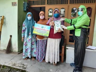 NU Peduli Covid-19 di Cilacap Bagikan 12.000 Masker hingga Beras dan Telur 