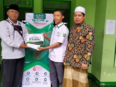 Cegah Covid-19, Kepala MA Swasta di Jombang Donasikan 10 Juta Lebih lewat LAZISNU