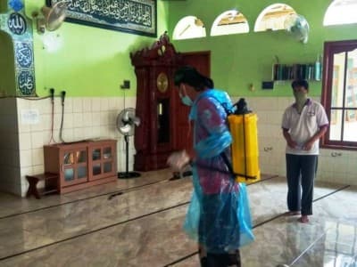 Semarang Masuk Zona Merah, Banser Berupaya Cegah Wabah Corona