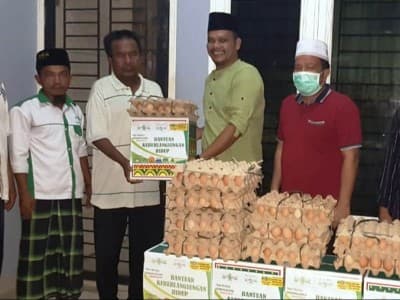 Ringankan Beban Imbas Corona, NU Deli Serdang Bagi Sembako