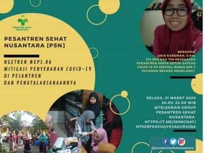 Gunakan Telegram, Ngetren VI Bincang Teknis Cegah Covid-19 di Pesantren 