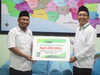 Peduli Dampak Covid-19, Wakil Rakyat Kota Semarang Berdonasi Lewat LAZISNU