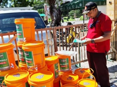 Cegah Corona, Ribuan Lokasi di Gresik Dilakukan Penyemprotan Disinfektan 