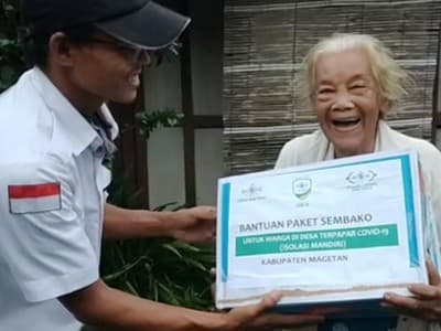 Imbas Corona, LAZISNU Jatim Kirim Sembako ke Kawasan Zona Merah