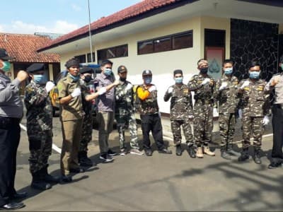 Gandeng TNI dan Polisi, Banser Majalengka Ajak Kendalikan Virus Corona