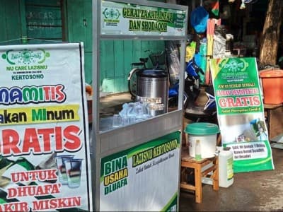 'Makan Minum Gratis' Diluncurkan LAZISNU Nganjuk Selama Merebaknya Covid-19