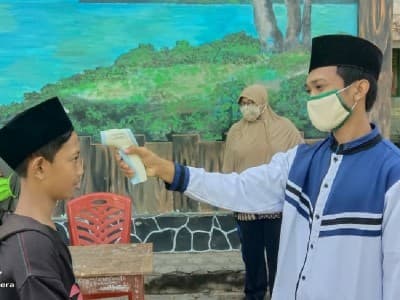 Peduli Santri, LAZISNU Lampung Bakti Sosial di Pesantren Al Hamid Cinta Mulya