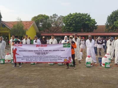 Gandeng Perusahaan, PCNU Jaktim Peduli Lakukan Pencegahan Covid-19 
