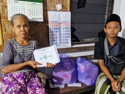 Warga Terdampak Covid-19 Bangga Kepedulian NU di Bantul